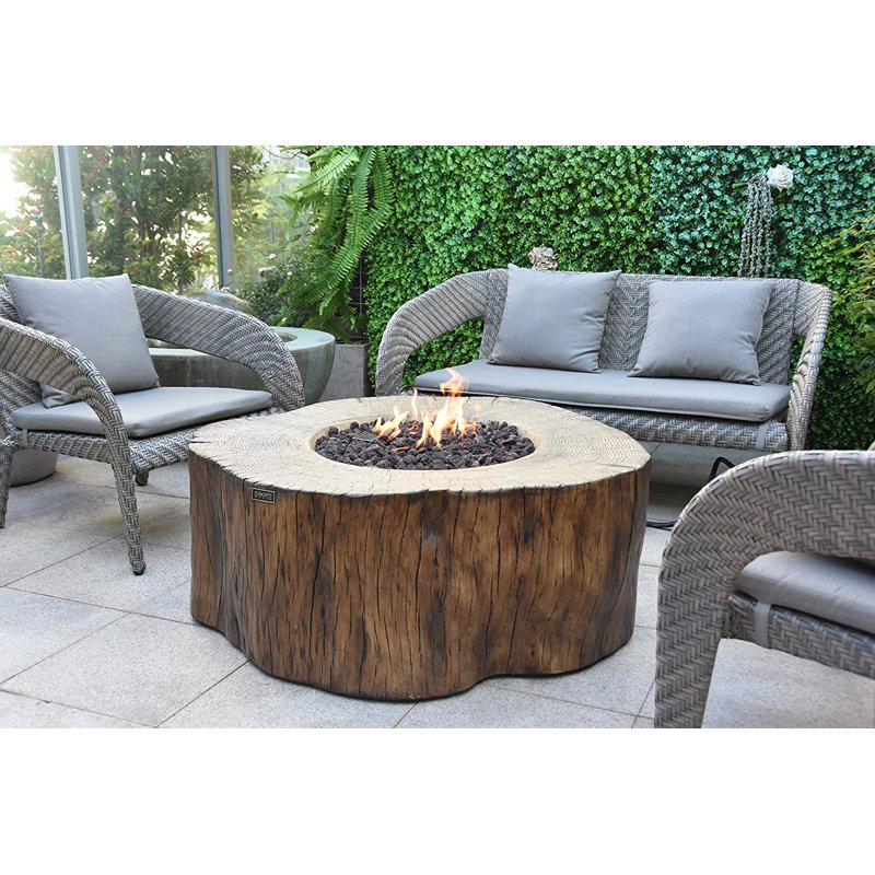 Millwood Pines Claxton Outdoor Concrete Fire Pit Wayfair